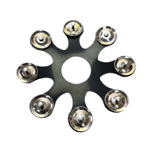 Trommel, Becken, Hello-Hat, Tamburin, Schlagzeugset, Aluminium, Glocken, Zubehör, Schwarz