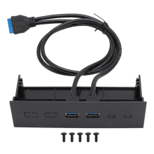 5,25-Zoll-USB-Hub an der Vorderseite, Dual-Port USB 3.0 (5 Gbit/s), optisches Laufwerk