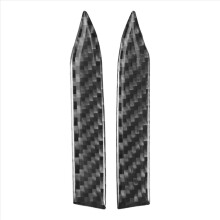 2 piezas de pegatinas decorativas antiarañazos, tiras anticolisión hechas de fibra de carbono