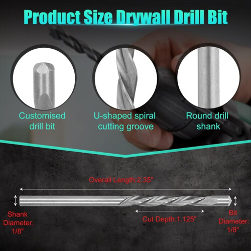 50 drywall drill bits, drywall pilot point drill bits 2