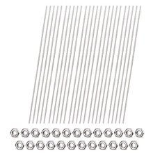 25 threaded rods with 50 nuts, 12 inch stainless steel thread