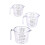 Measuring cup set, measuring cups for 3 for the kitchen, plastic set 1
