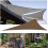 Triangular sunshade sail, waterproof sun protection fabric, for lawns 4
