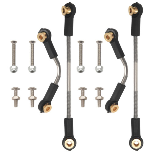 2 Set Steering Pull Rod Servo Rod Upgrade Parts
