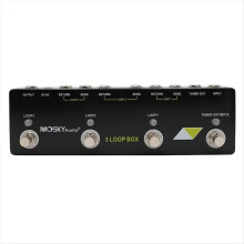 Audio 3 Loop Box gitaareffectpedaal met true bypass-accessoires