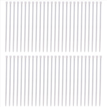Industriële kabelbinders: 100x2,5 mm, wit, 50 stuks
