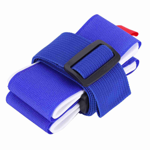 Blue Nylon Ski Snowboard Shoulder Carrier Strap, Adjustable & Durable 2