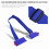Blue Nylon Ski Snowboard Shoulder Carrier Strap, Adjustable & Durable 5