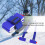 Blue Nylon Ski Snowboard Shoulder Carrier Strap, Adjustable & Durable 8
