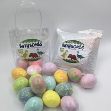 (6pcs Random) Bombes de bain aux œufs de dinosaure, bulles riches, colorées, cadeaux de vacances, noël, anniversaire, coffrets