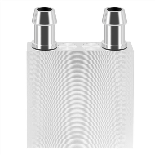 Aluminum water cooling block cooler for computer CPU cooler, silver 2