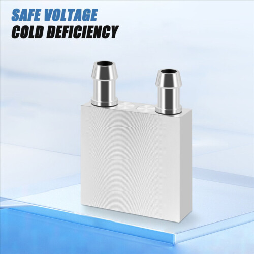 Aluminum water cooling block cooler for computer CPU cooler, silver 2