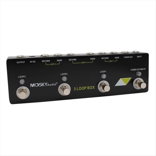 Audio 3 Loop Box gitaareffectpedaal met true bypass-accessoires 1