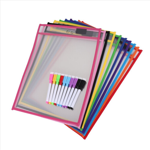 Trocken abwischbare Hüllen (10er-Pack) A4-Bestellformularhalter