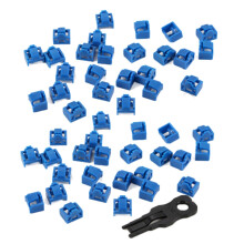 300 stuks blauwe RJ45-poort Ethernet LAN-hub stofkapjes