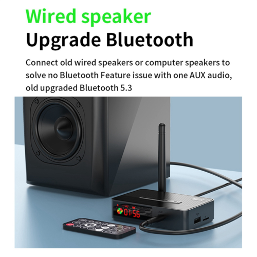 Bluetooth 5.3-mottagar-sändaradapter, koaxial- och fiberoptisk adapter 1