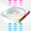 PC case fan, star ring, cyclic mirror, light, cooling fan, white B 4