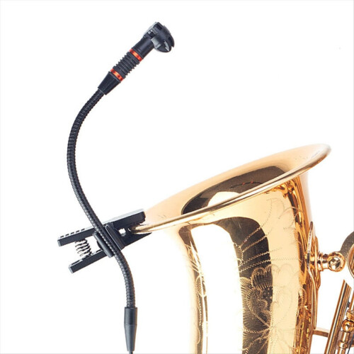 Instrument condenser microphone, universal stand clamp for saxophone 1