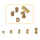 M2.5 Brass Knurled Round Molded Insert Nuts 150pcs for Construction and DIY 5