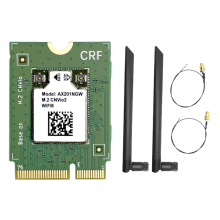 AX201 WiFi card + 2x8dBi antenna 802.11AX wireless adapter card