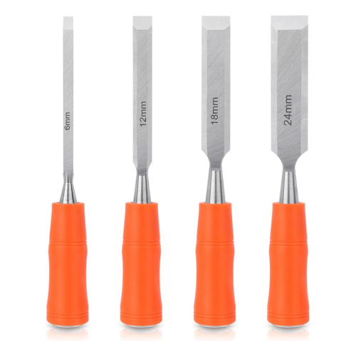 4-piece chisel set, woodworking tool set, chisels