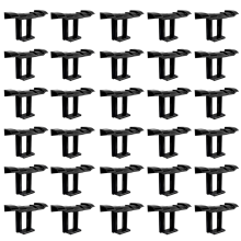 30PCS Photovoltaic Panel Drainage Buckle 33mm Black