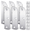 6 hinge filler plates for door edges, silver-colored 1