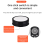 20 cm motorized turntable display stand, black 2