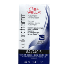 (Single) Wella Color Charm Permanent Liquid Haircolor 8A Light Ash Blonde