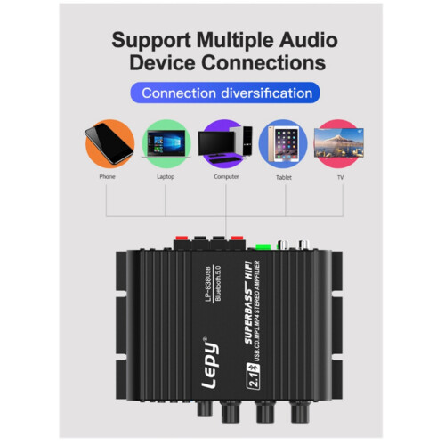 838 USB Bluetooth Subwoofer-Verstärker 1