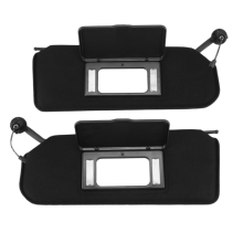 Front sun visor with mirrors and LED lights for C5