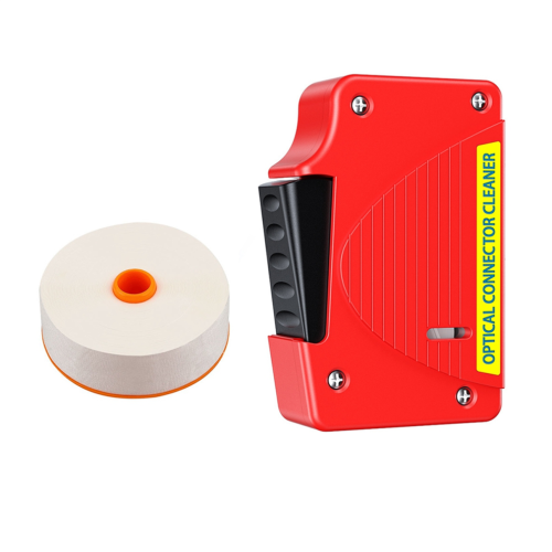 Fiber optic cleaning cassette, fiber optic end-surface cleaning box