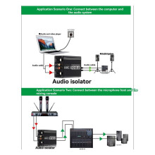 Multifunctional Audio Isolator to Eliminate Current Sound Noise Reduction Filter Transformer 2-Channel RCA XUN 6.5