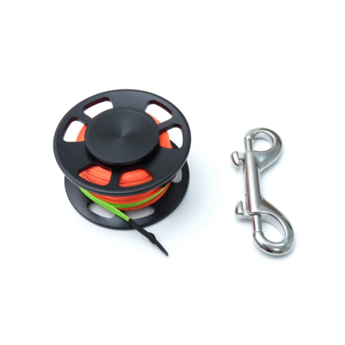 Scuba Finger Reel, Aluminum Compact Spool Reel Double Buckle,C