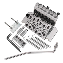 Electric Guitar Twin-Vibrator Bridge Vibrato System Silver