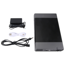 USB 2.0 SATA External Optical Drive Enclosure Box Adapter EU Plug