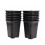 12-pack black square plastic flower pots 3