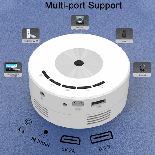 YT200 Mini Projector LED Home Media Player Audio Draagbare Projectoren 1