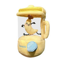 Fun plush toy with drawstring, rotatable, juicer, A
