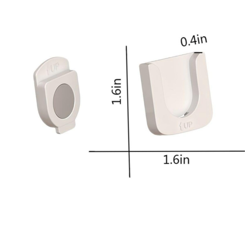 Magnetisk fjärrkontrollhållare för väggmontering, (Vit) 1