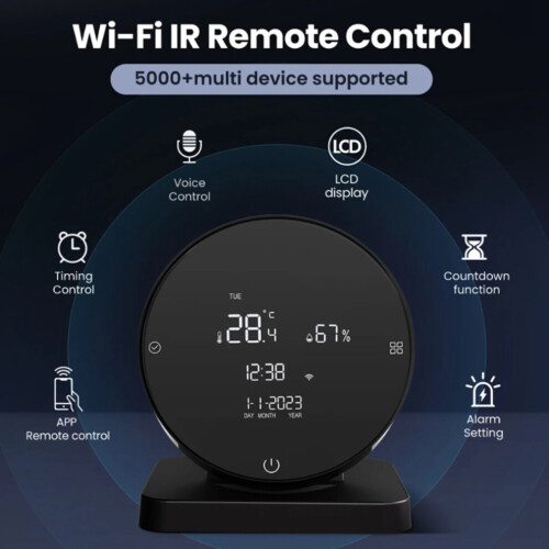 Tuya WiFi infrared remote control, temperature and humidity display 2