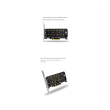 PCI-E x8 Dual Hard Drive Card NVMe M.2 M Key SSD-uitbreidingsadapter