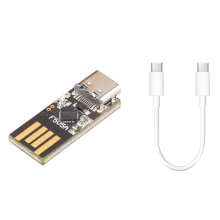 PD adapter with cable, mini PD trigger activation, power USB-A to USB-C