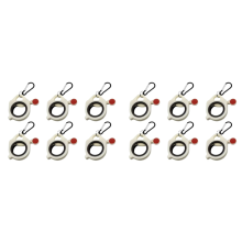 12 fluorescerende kabelbinderorganizers, opbergdozen, kabelbinderhouders