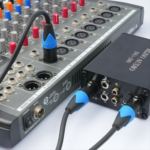 50 cm XLR Y-splitterkabel, microfoonsplitterkabel, microfoonkabel 2