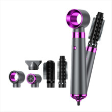 5-in-1 Elektrischer Haartrockner Heißluftbürste Föhn Styling-Set,B(EU)