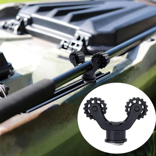 2PCS Universal Kayak Paddle Holders Plastic Canoe Oar Holders 2