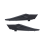 1 pair of front windshield wrap-around corner wipers for 2014–2019 1