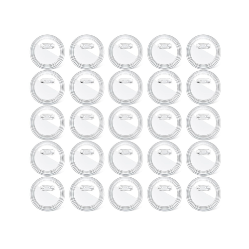 3 Inch DIY Button Pins Acrylic Button Pin Badge for School Projects 25Pc