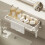 Kitchen sink organizer rack, self-draining shelf for sponges A 4